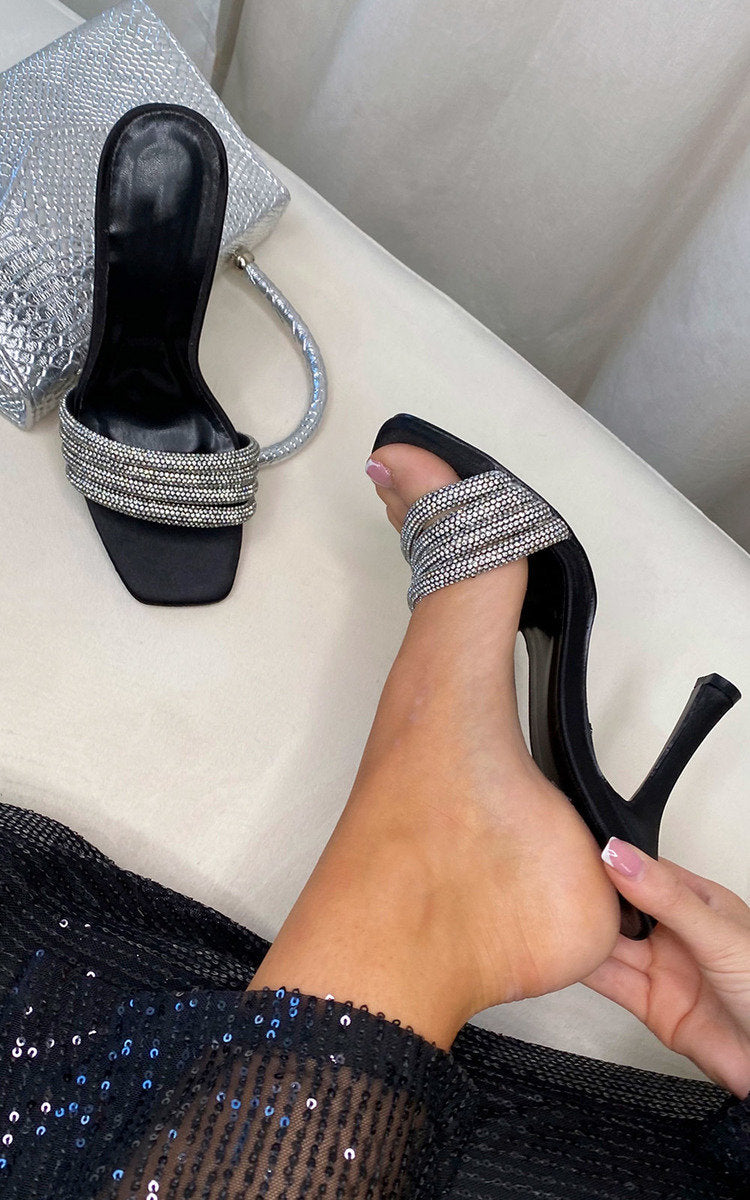 She Wears Glory™ High Heel Sandals With Diamante Detailed Straps