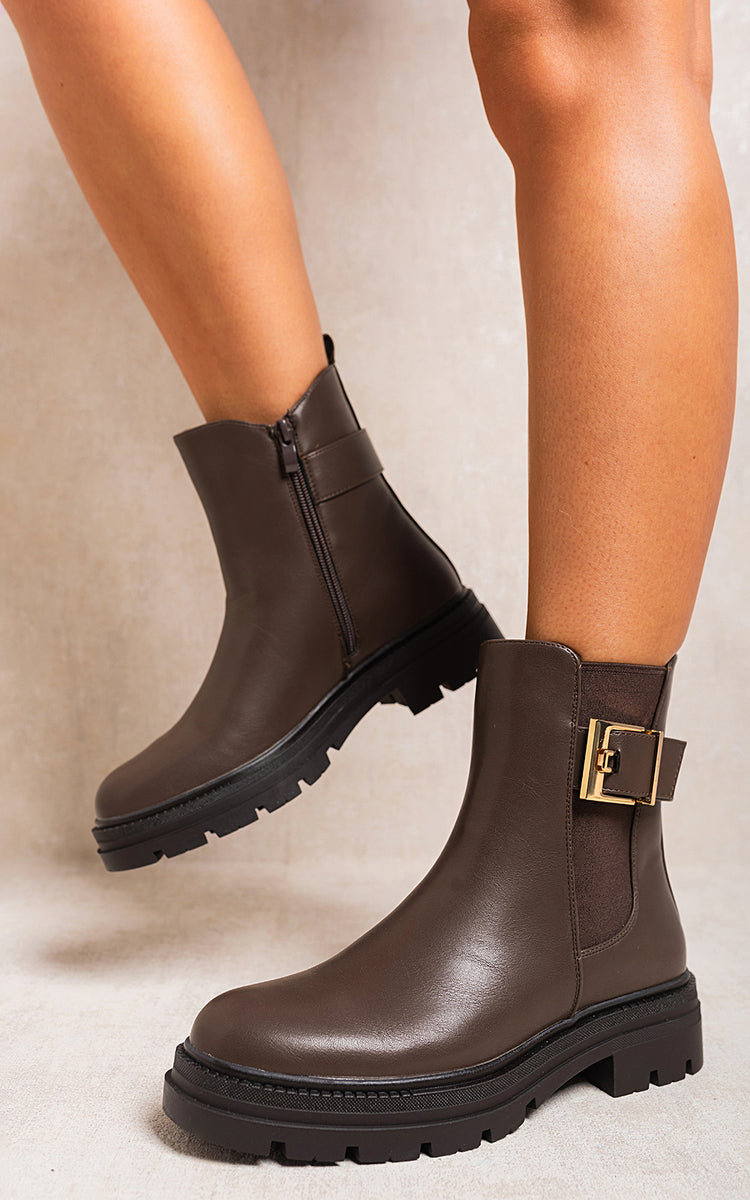 She Wears Glory™ Chelsea Ankle Boots with Inner Zipper and Elastic Insert