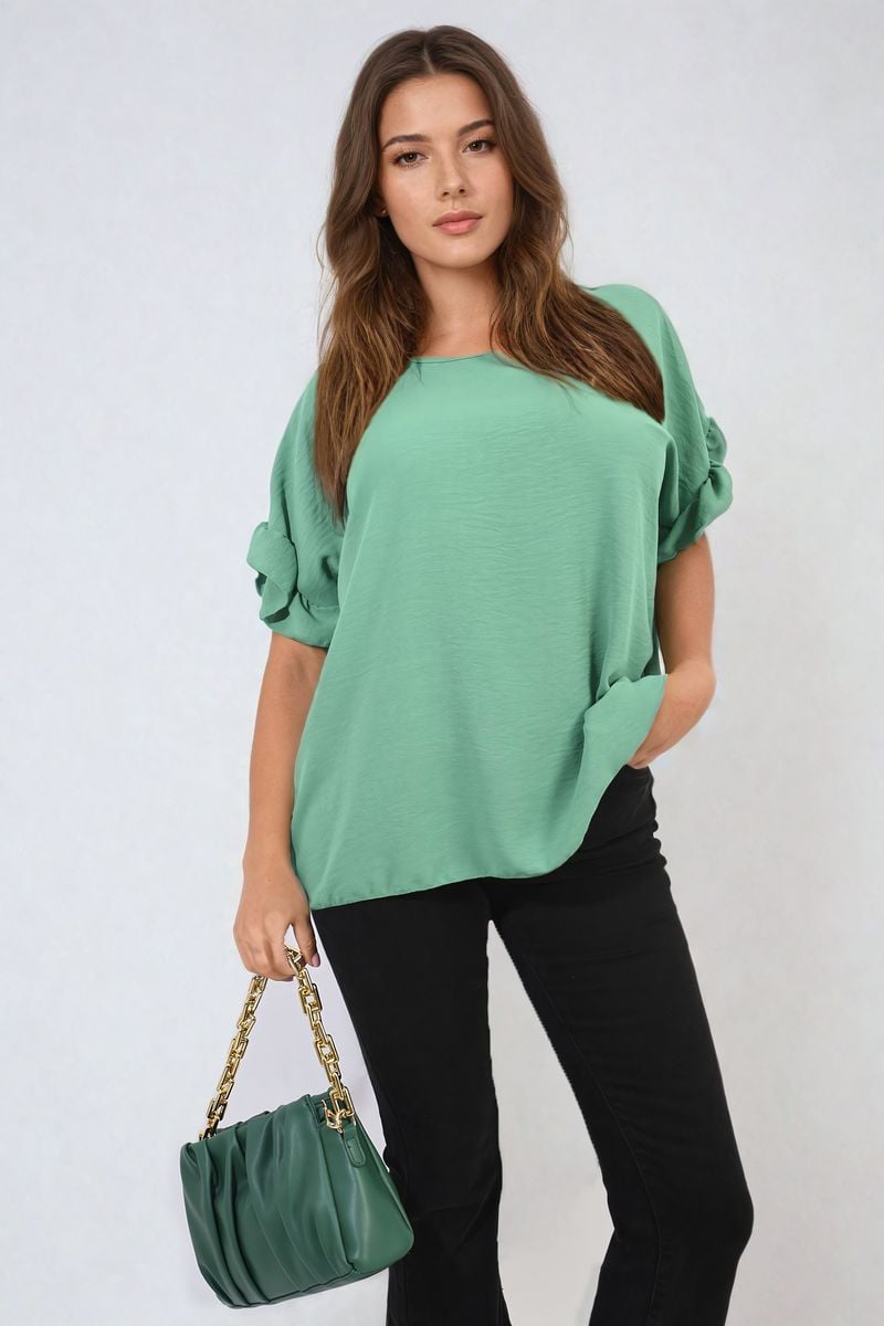 She Wears Glory™ Frill Sleeve Top