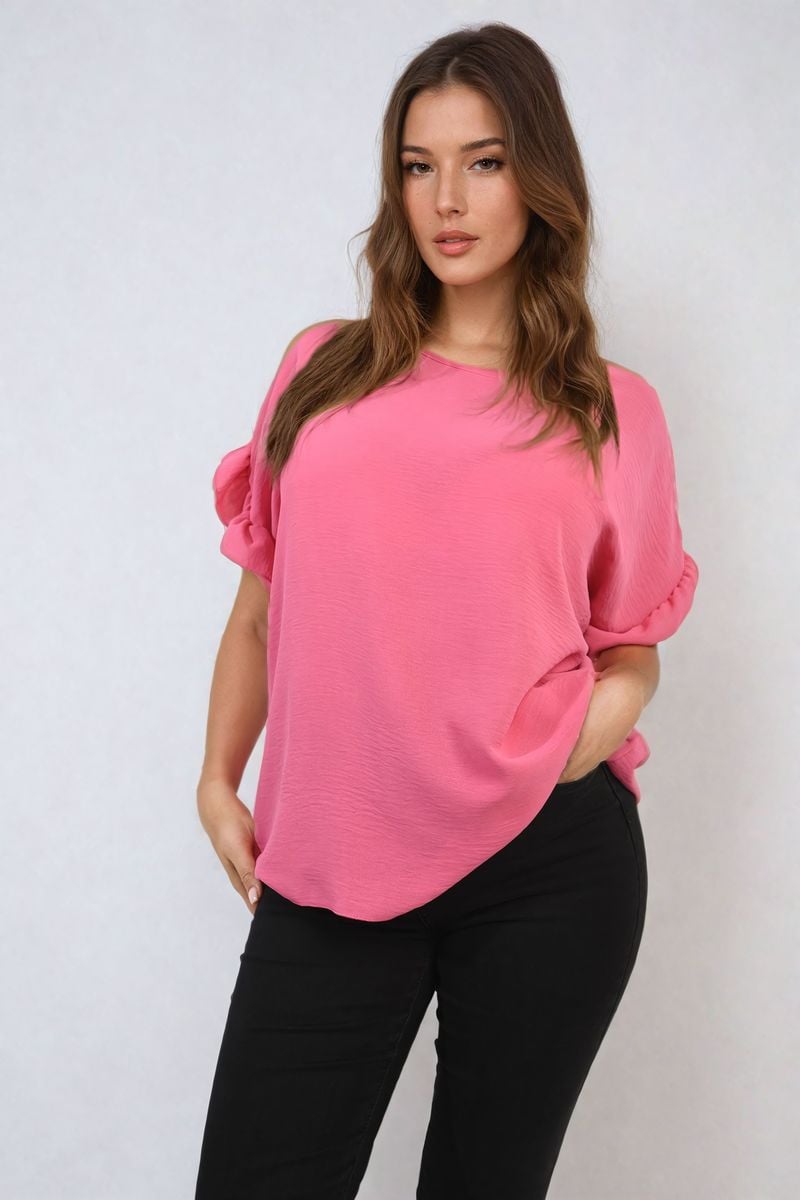 She Wears Glory™ Frill Sleeve Top