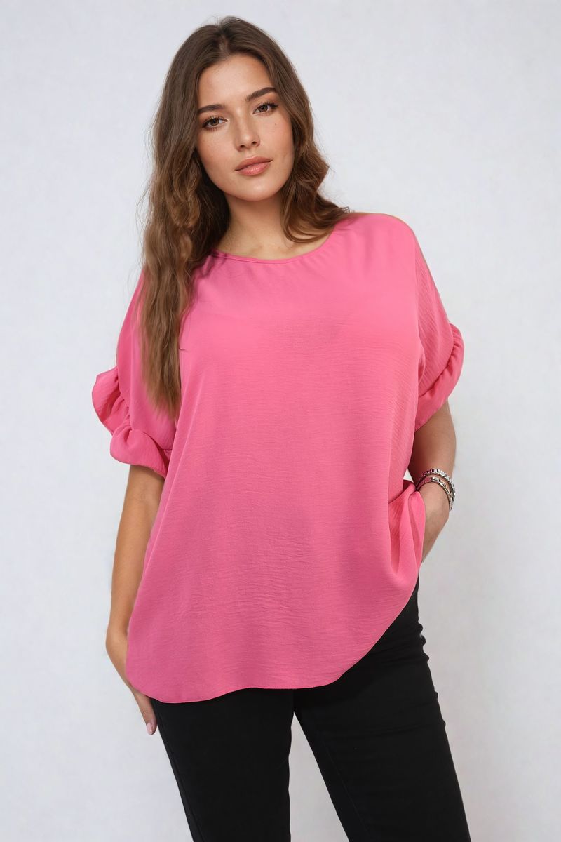 She Wears Glory™ Frill Sleeve Top