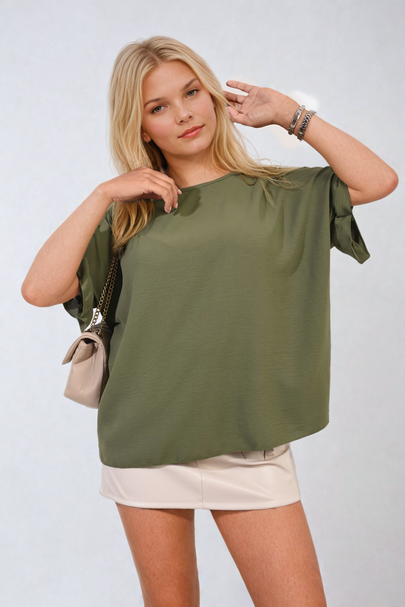 She Wears Glory™ Frill Sleeve Top