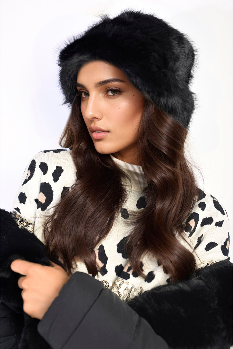 She Wears Glory™ Fluffy Faux Fur Winter Hat