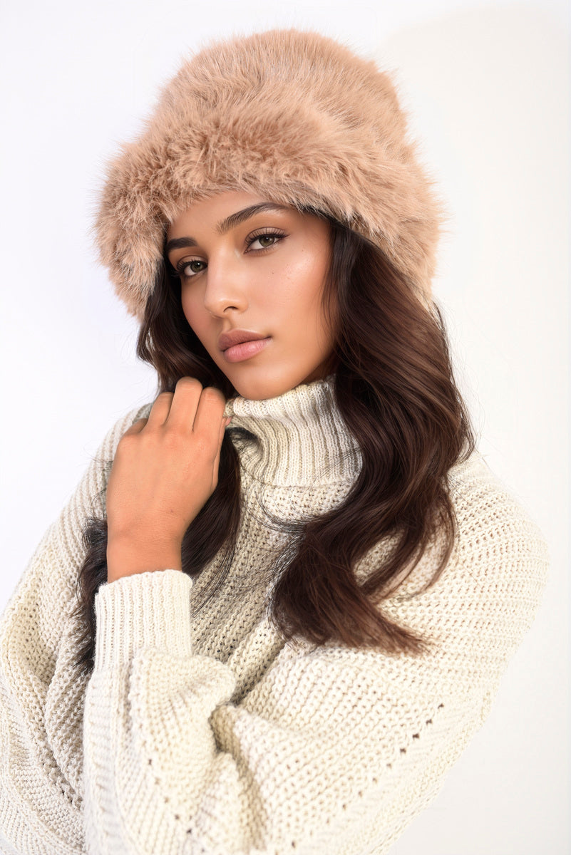 She Wears Glory™ Fluffy Faux Fur Winter Hat