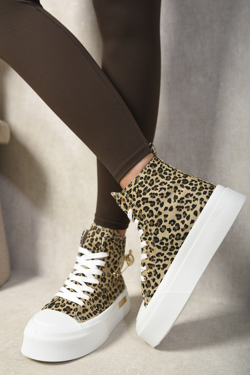 She Wears Glory™ High Lace Up Platform Ankle Trainers Shoes