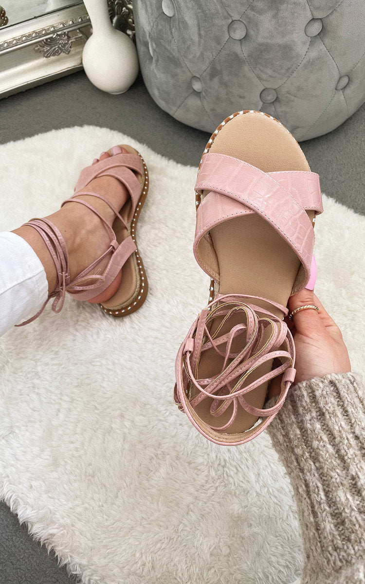 She Wears Glory™ Strappy Sandals