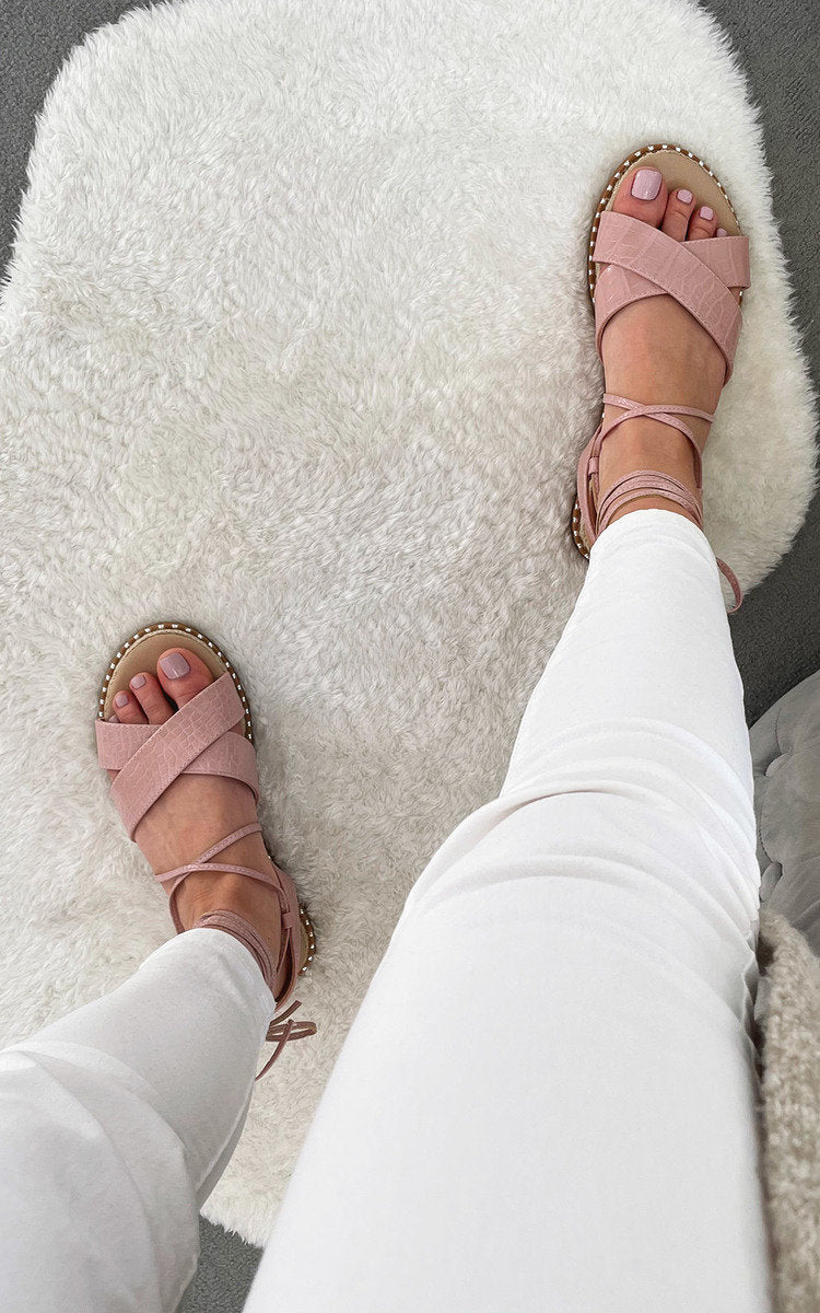 She Wears Glory™ Strappy Sandals