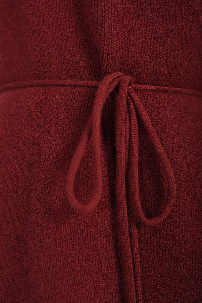 Wrap Tie Belt Knitted Cardigan - She Wears Glory Beverly Hills