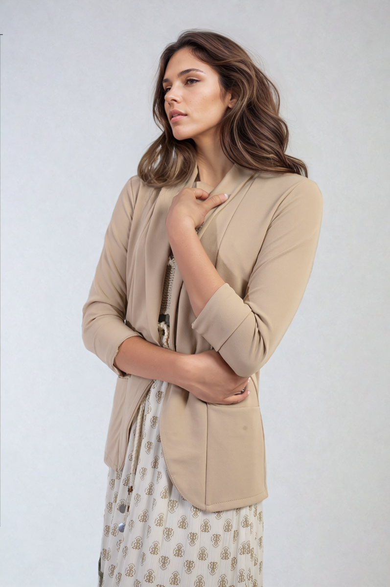 Open Front Cardigan with Front Pockets - She Wears Glory Beverly Hills