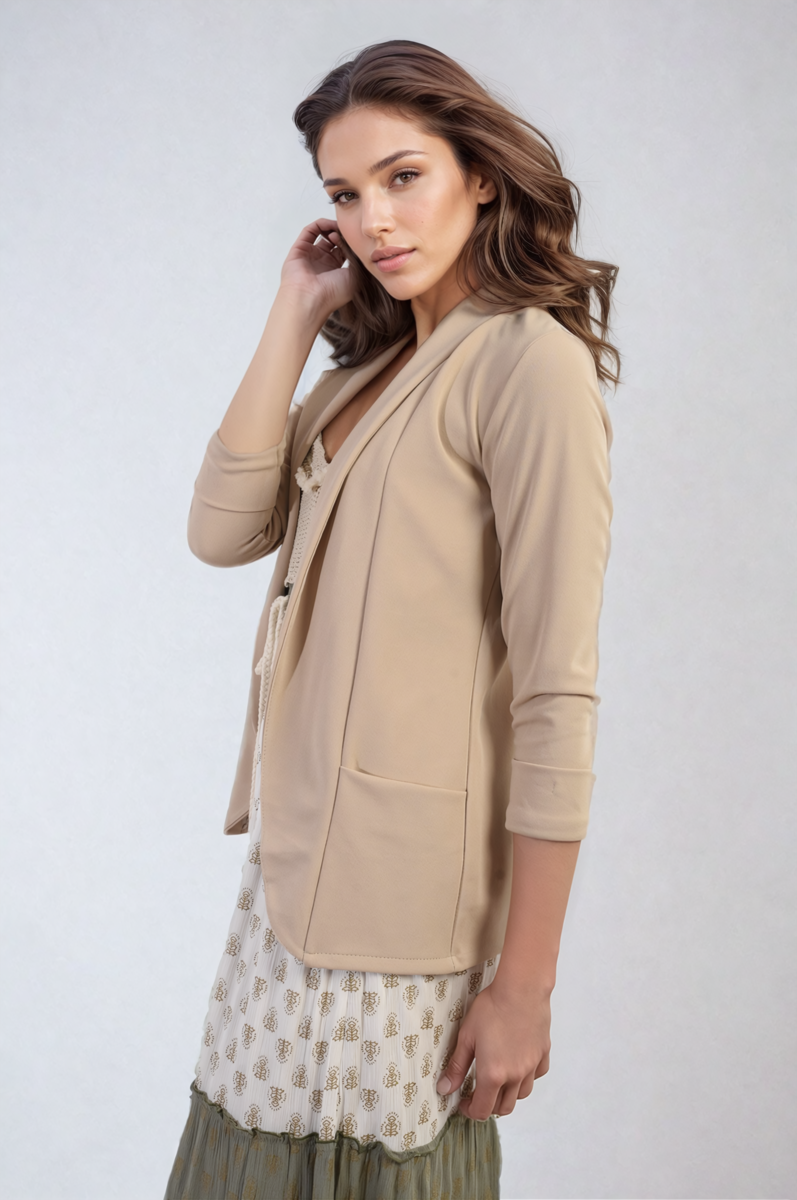 Open Front Cardigan with Front Pockets - She Wears Glory Beverly Hills