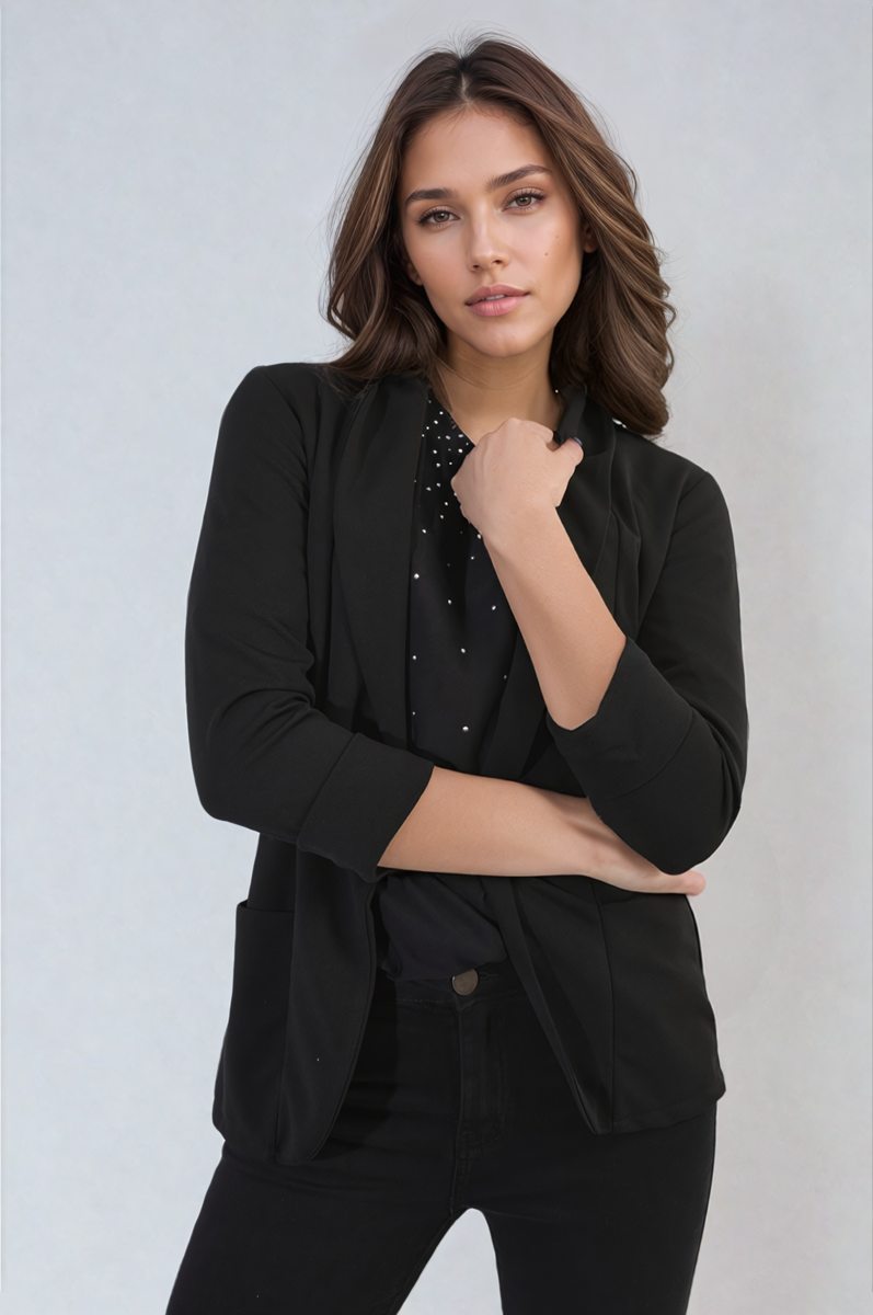 Open Front Cardigan with Front Pockets - She Wears Glory Beverly Hills