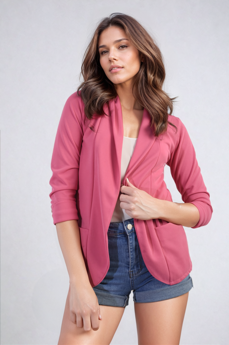 Open Front Cardigan with Front Pockets - She Wears Glory Beverly Hills