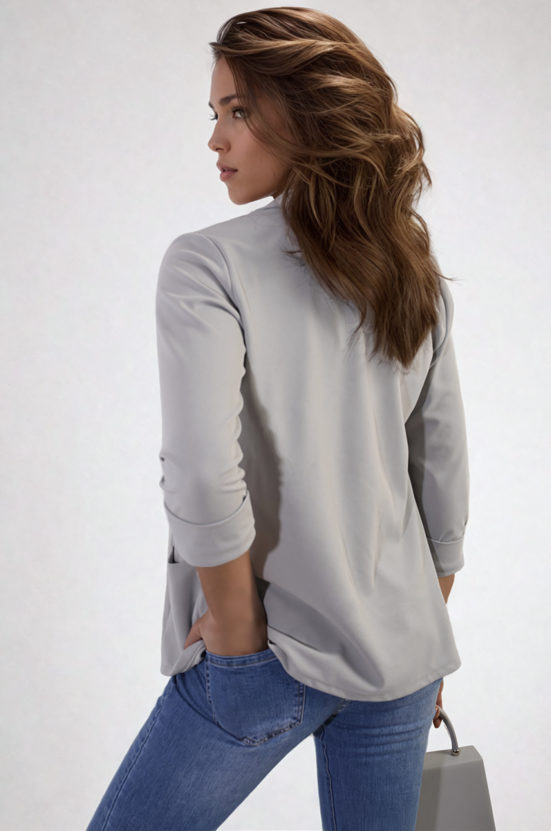 She Wears Glory™ Open Front Cardigan with Front Pockets