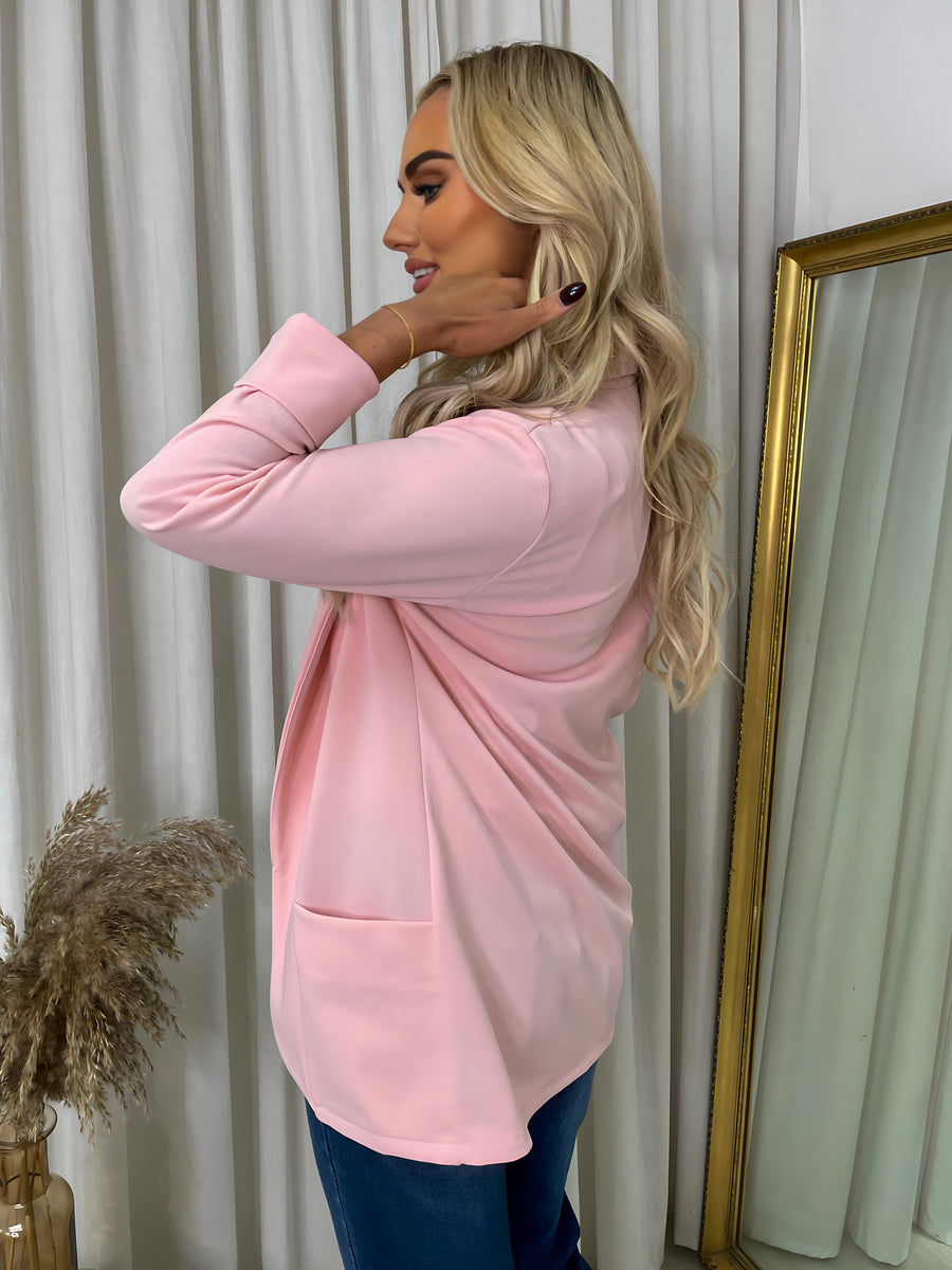 She Wears Glory™ Open Front Cardigan with Front Pockets