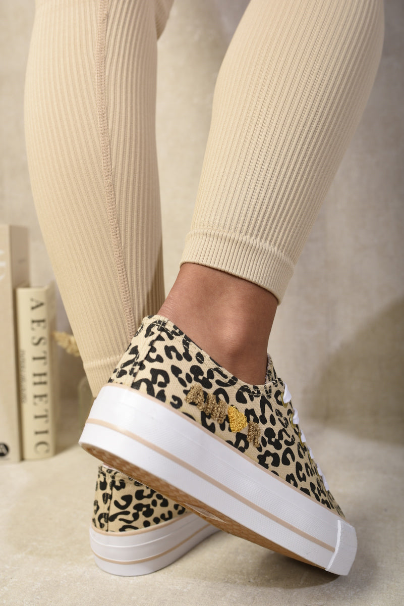 She Wears Glory™ Lace Up Amor Side Detail Chunky Trainers