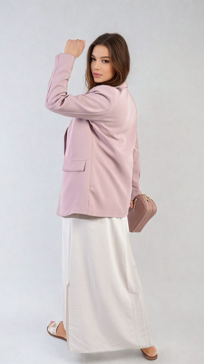 She Wears Glory™ Open Front Oversized Casual Blazer