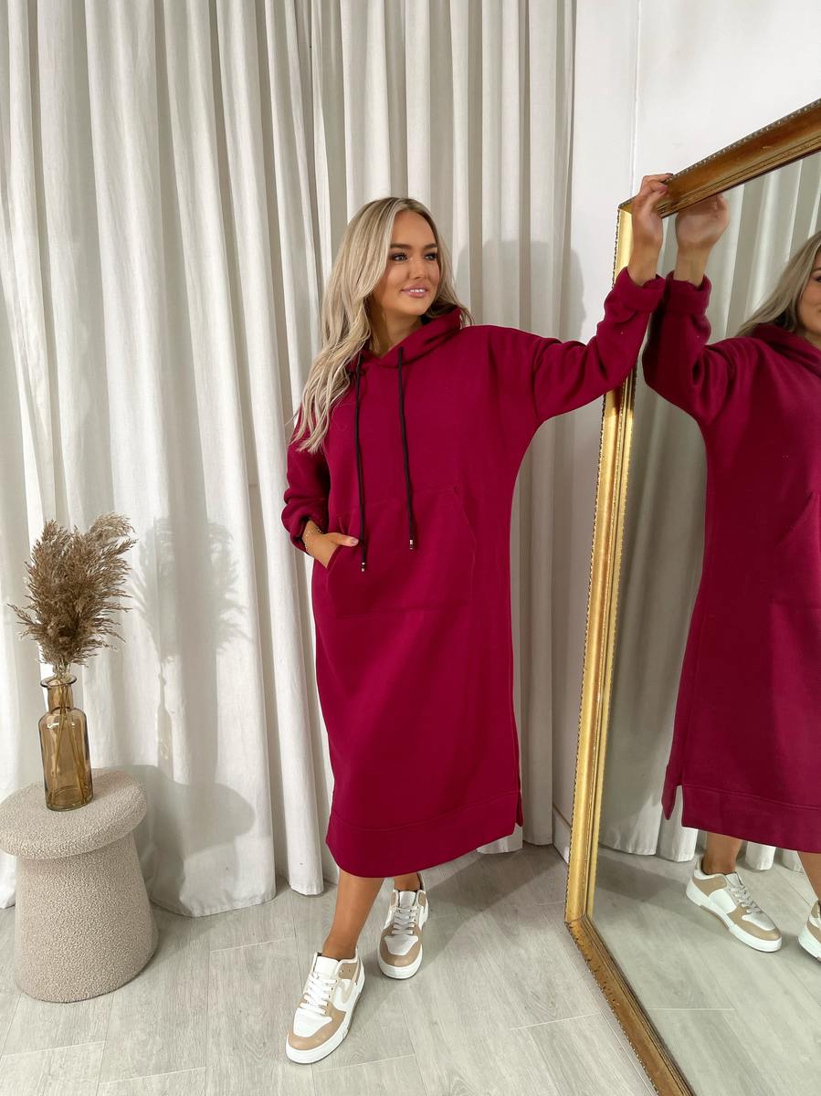 She Wears Glory™ Kangaroo Pocket Long Loose Hoodie