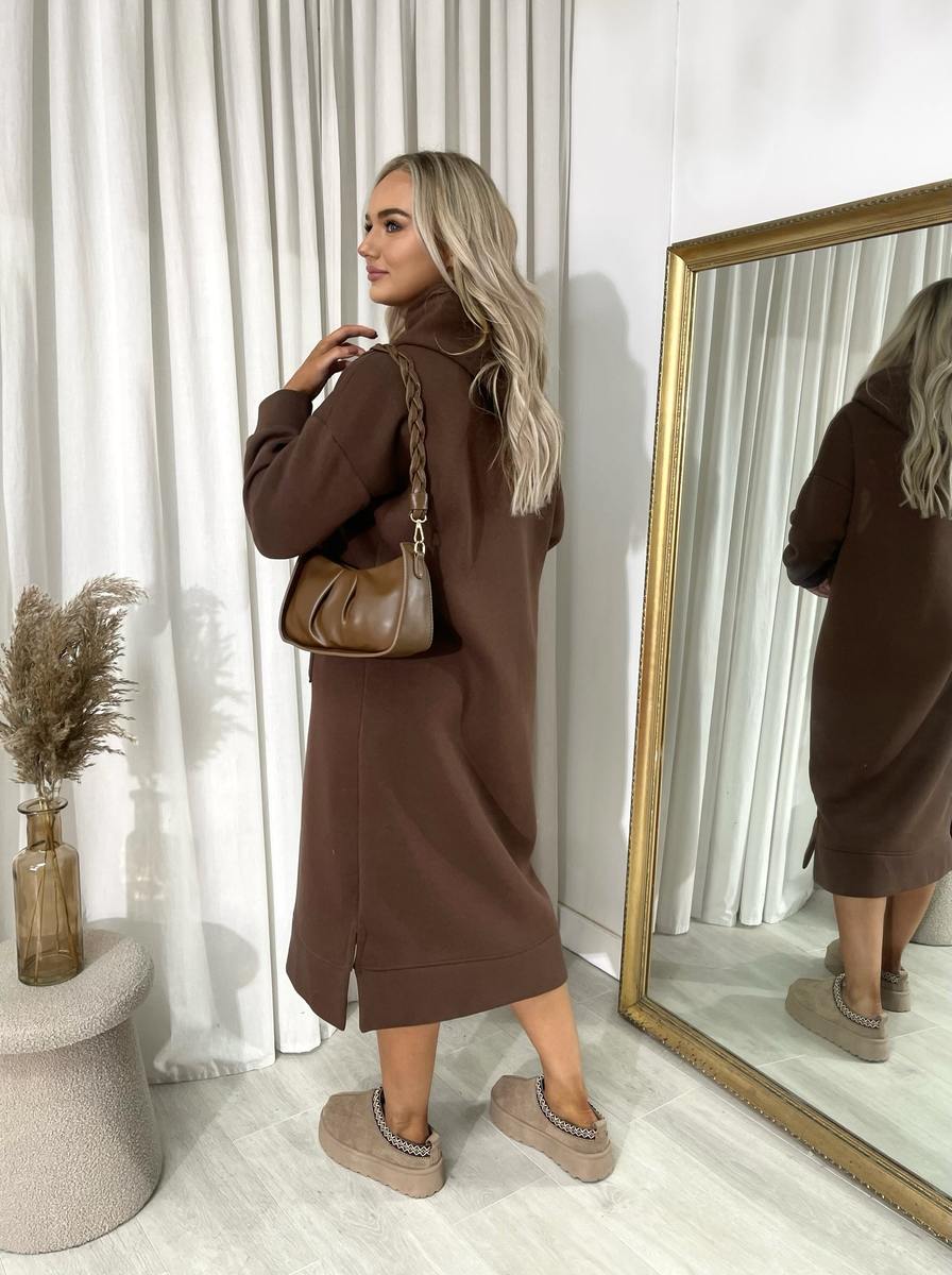 She Wears Glory™ Kangaroo Pocket Long Loose Hoodie