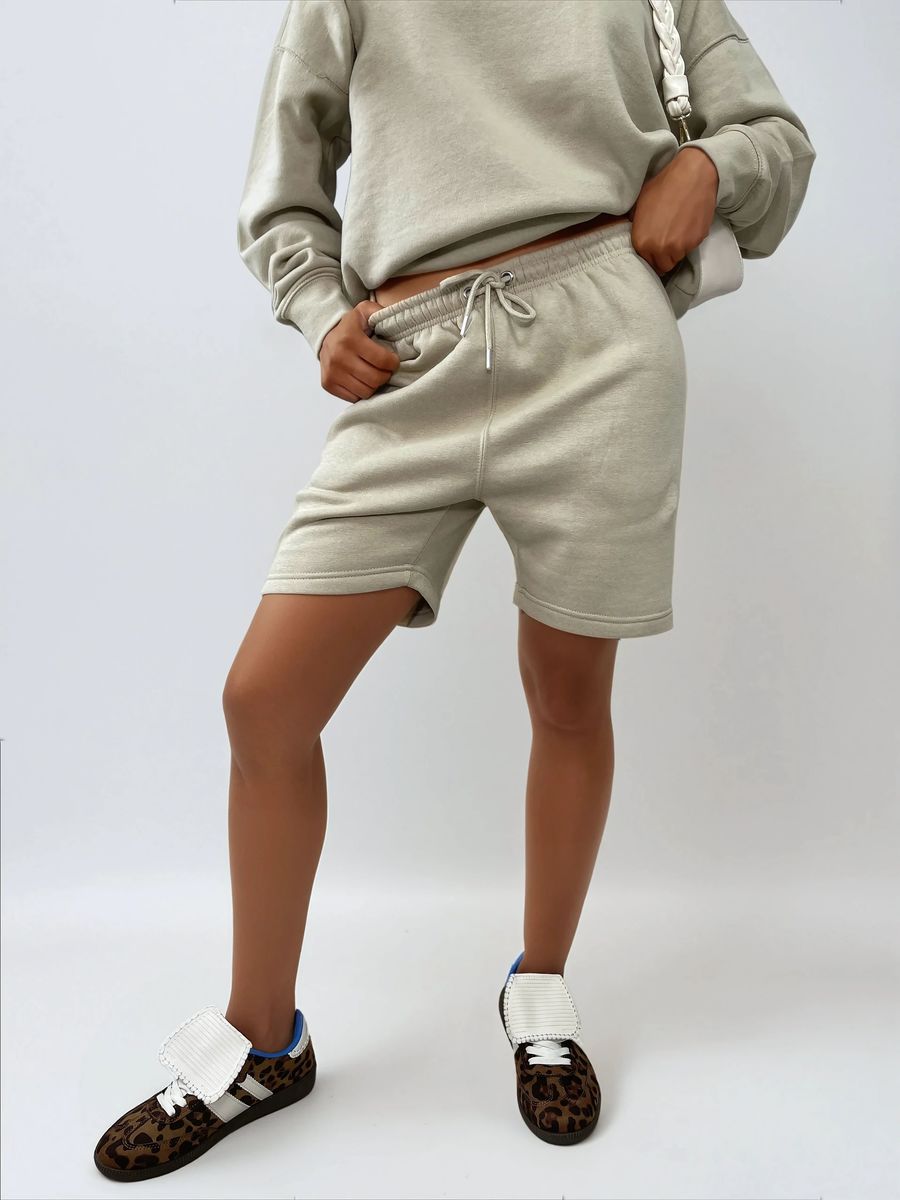 Do What Makes You Happy Print Oversized Sweatshirt and Shorts Co-ord Set - She Wears Glory Beverly Hills