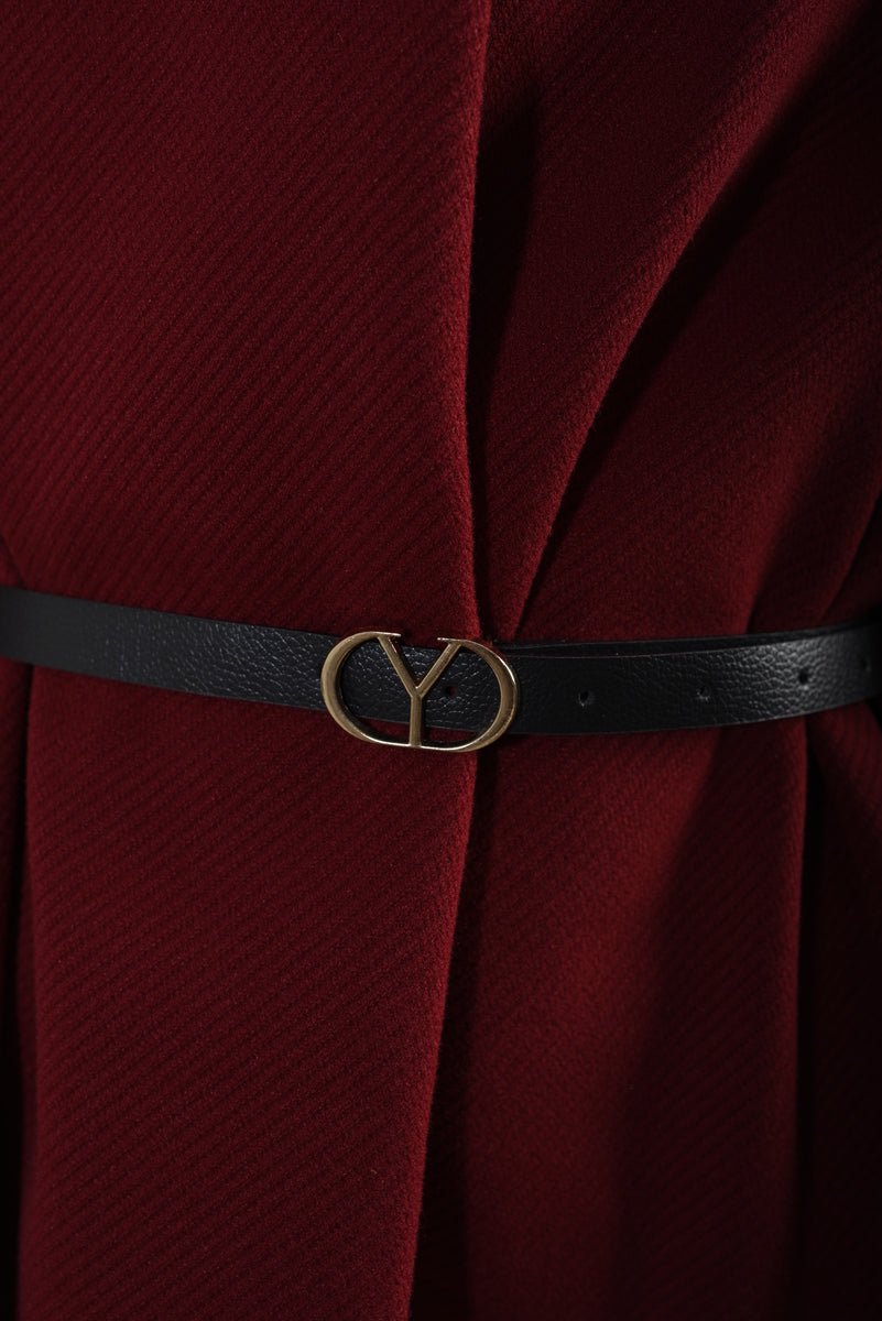 She Wears Glory™ High Neck Belted Cape Jacket
