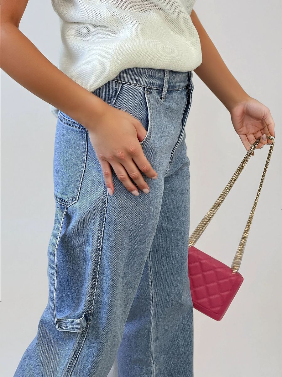 Loose Straight Leg Jeans - She Wears Glory Beverly Hills