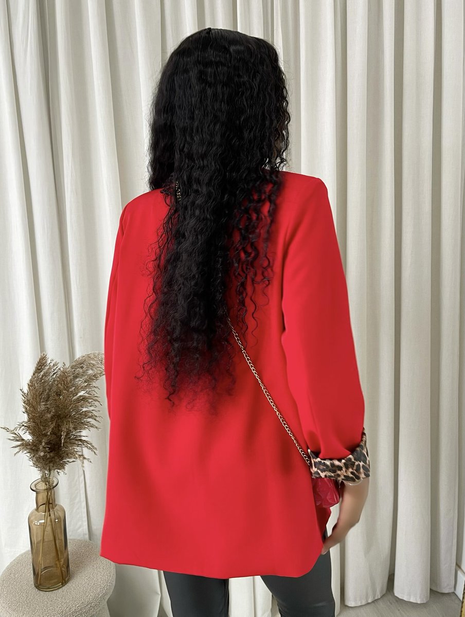She Wears Glory™ Mira Leopard Print Blazer Jacket - She Wears Glory Beverly Hills