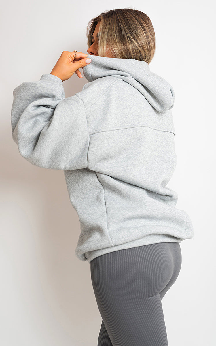 She Wears Glory™ Fall Winter Oversized Ruched Sleeves Hoodie
