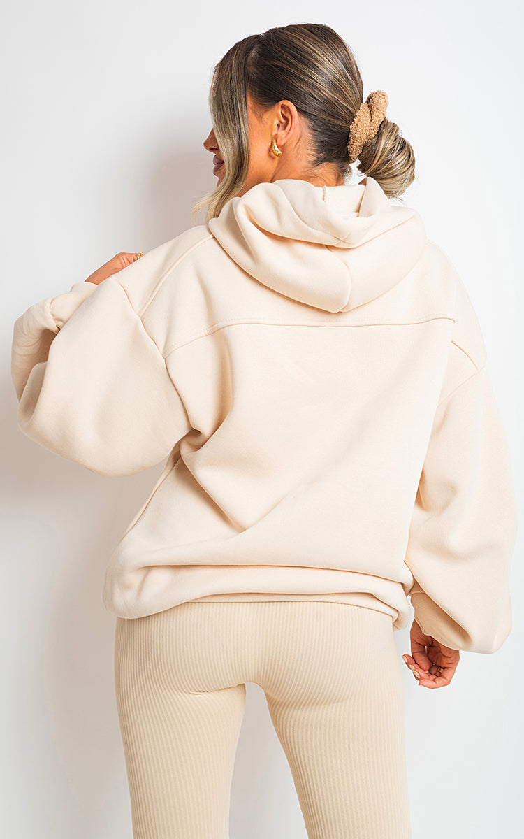 She Wears Glory™ Fall Winter Oversized Ruched Sleeves Hoodie