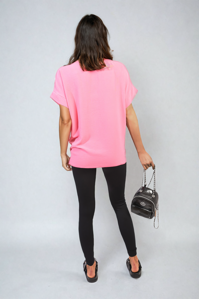 She Wears Glory™ V-Neck Twist Front Top