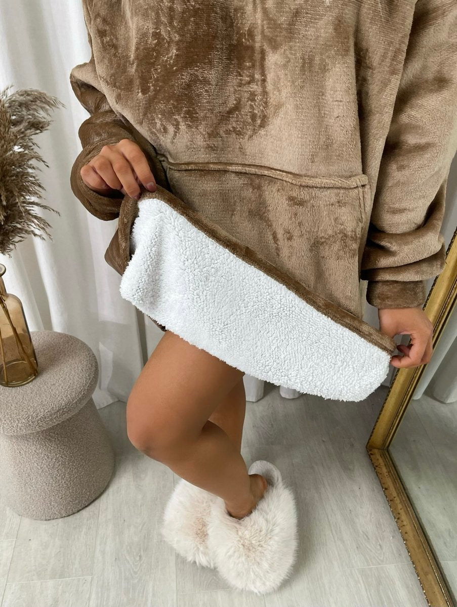 She Wears Glory™ Oversized Fluffy Winter Blanket Hoodie