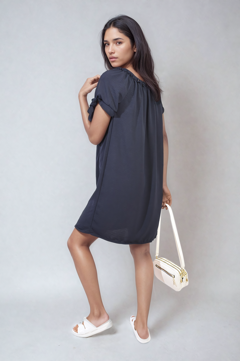 Knot Cuff Off Shoulder Mini Dress - She Wears Glory Beverly Hills