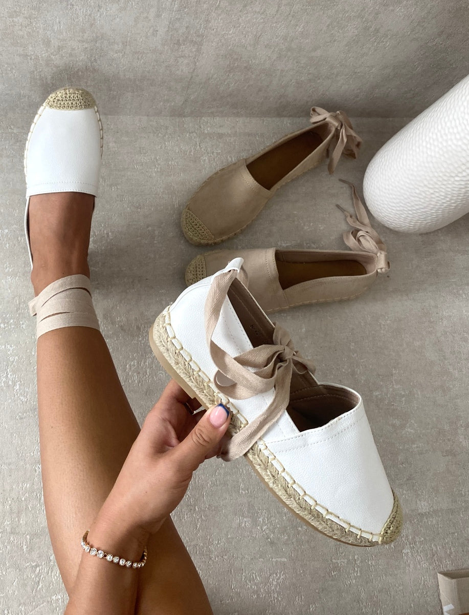 She Wears Glory™ Tie Leg Espadrille Sandals