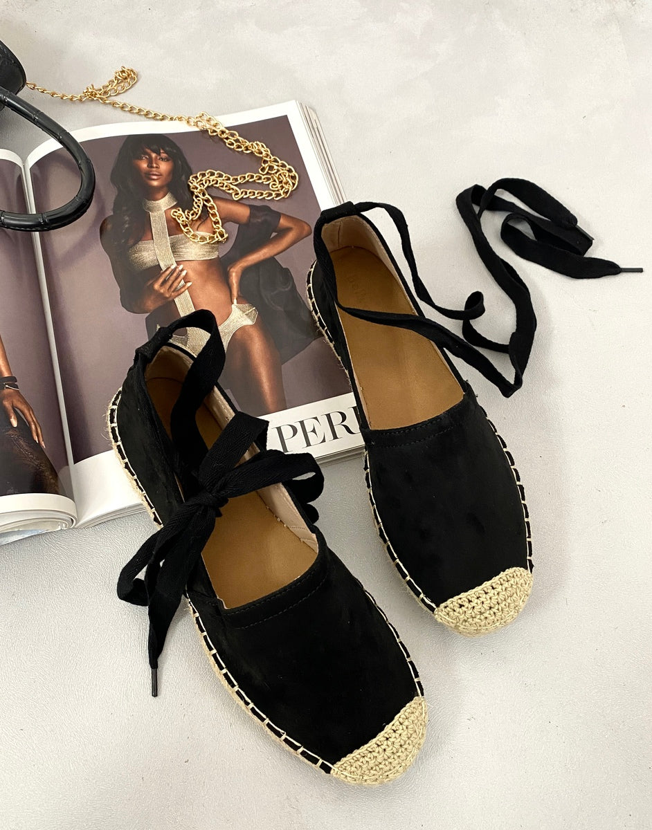 She Wears Glory™ Tie Leg Espadrille Sandals