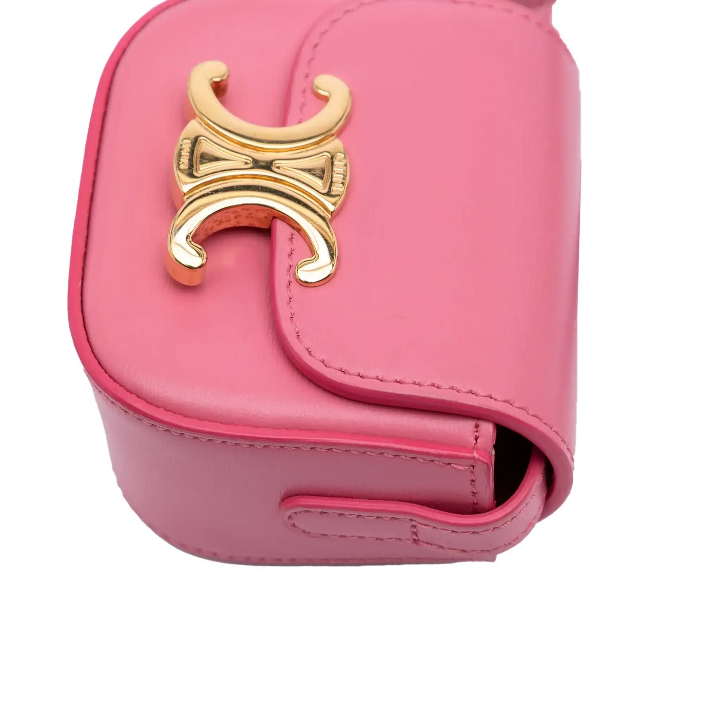 Celine Mini Shiny Calfskin Triomphe Crossbody