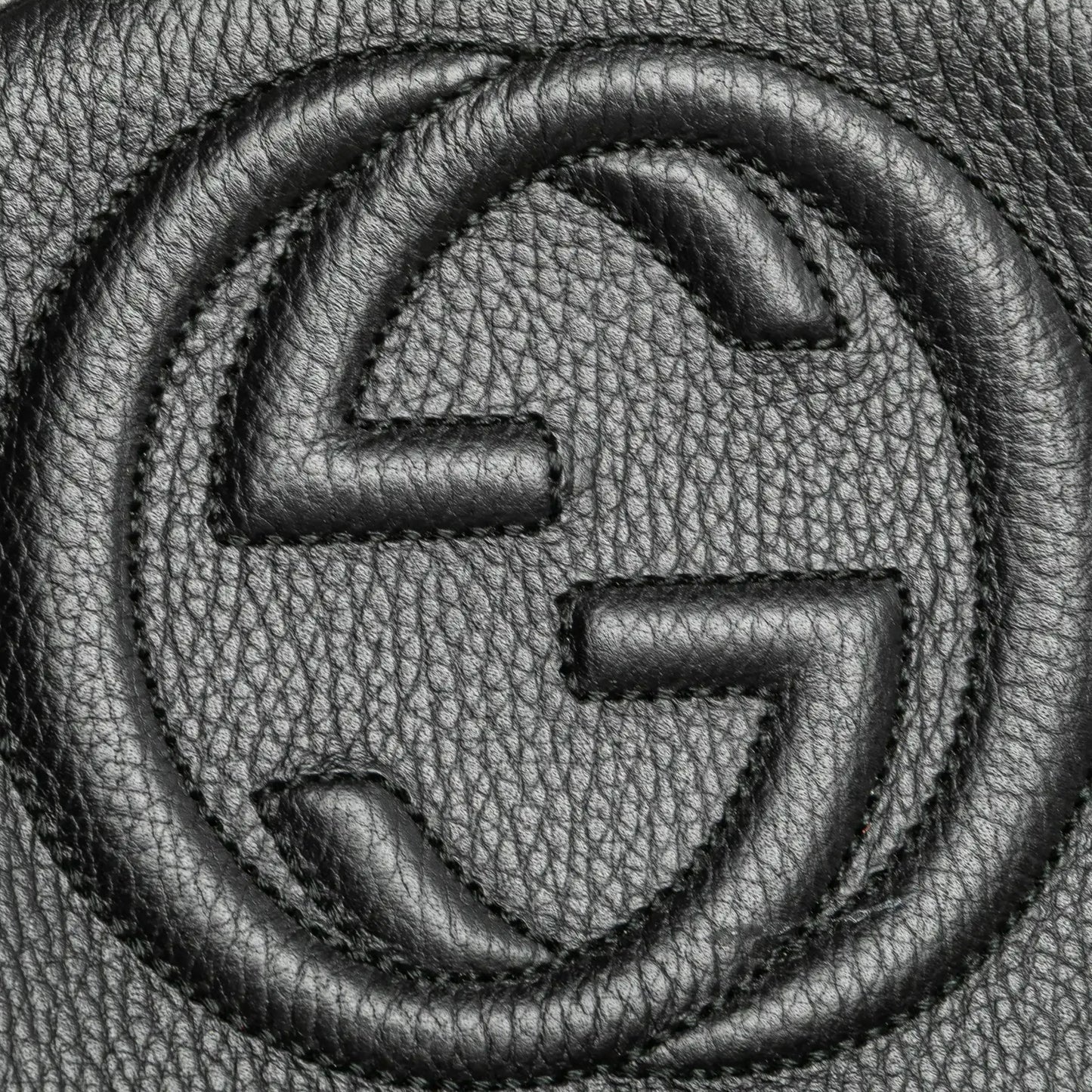 Gucci Pebbled Calfskin Soho Chain Backpack