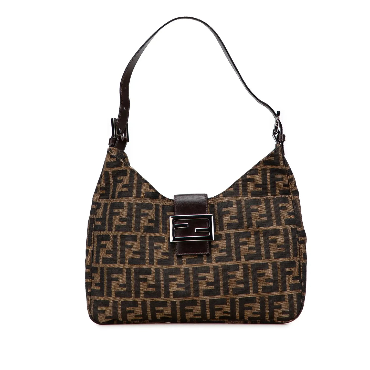 Fendi Zucca Canvas Shoulder Bag