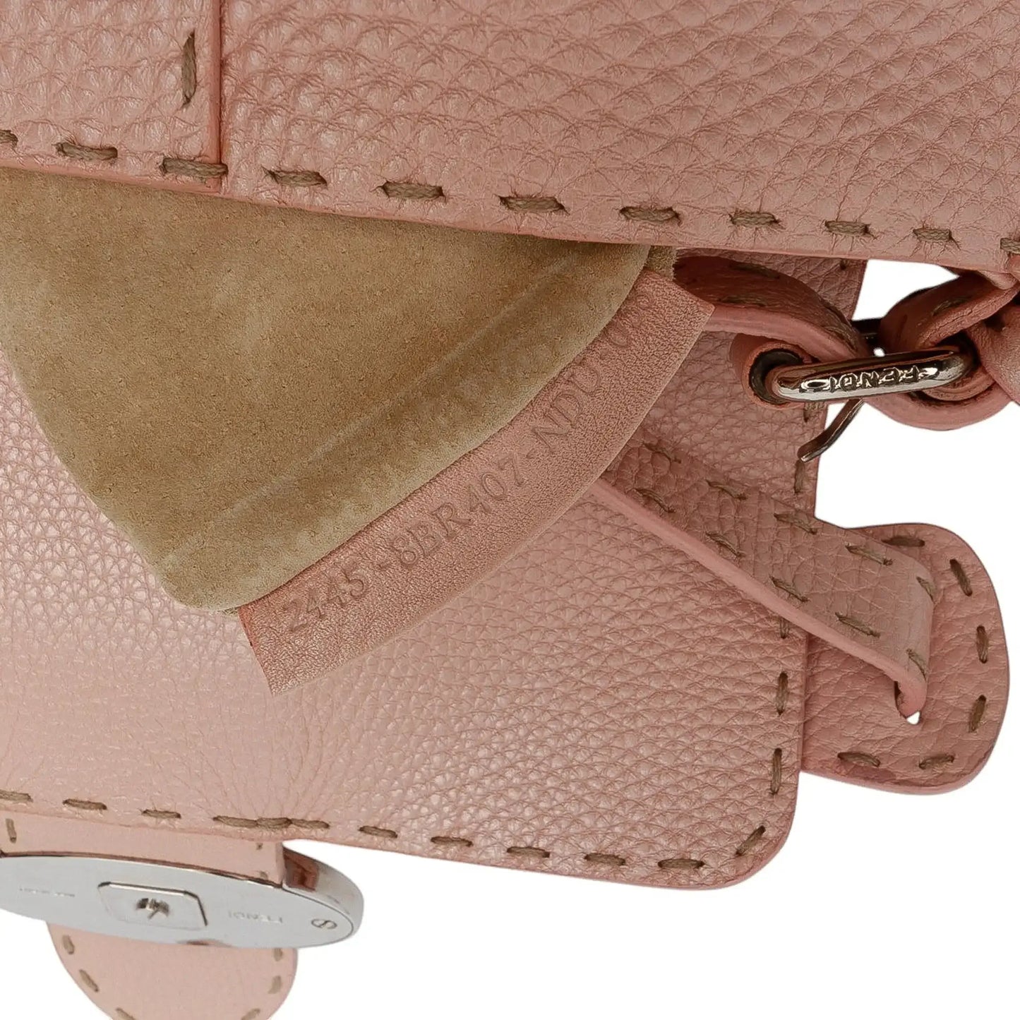 Fendi Leather Selleria Shoulder Bag