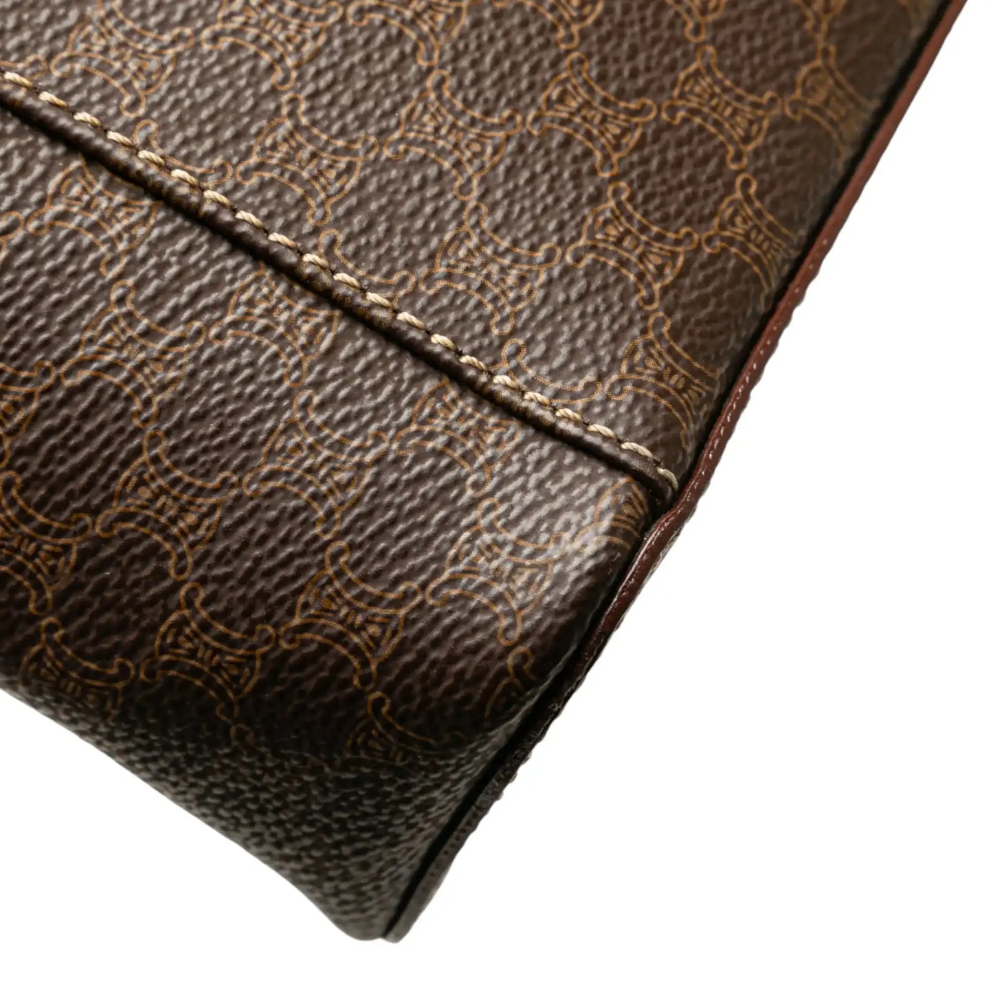 Celine Macadam Coated Canvas Vanity Bag