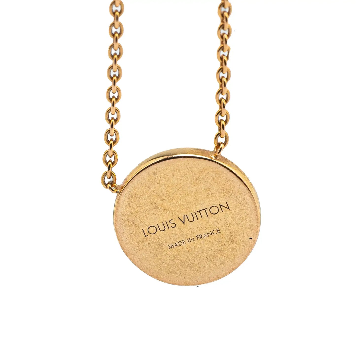 Louis Vuitton 18K Yellow Gold and Mother of Pearl Monogram Color Blossom Sun Necklace