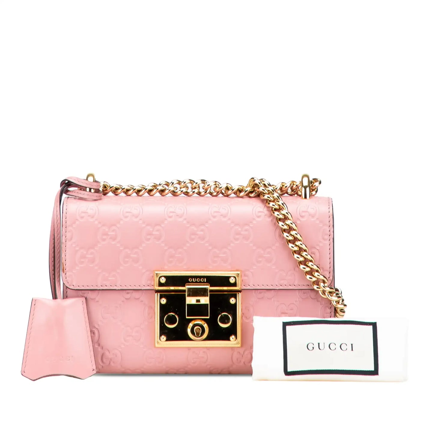 Gucci Small Guccissima Padlock Crossbody