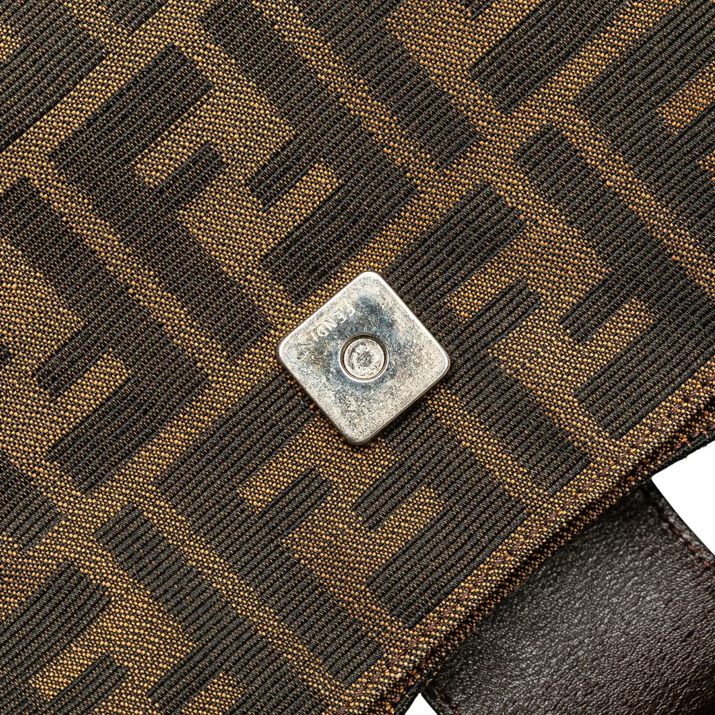 Fendi Zucca Canvas Shoulder Bag