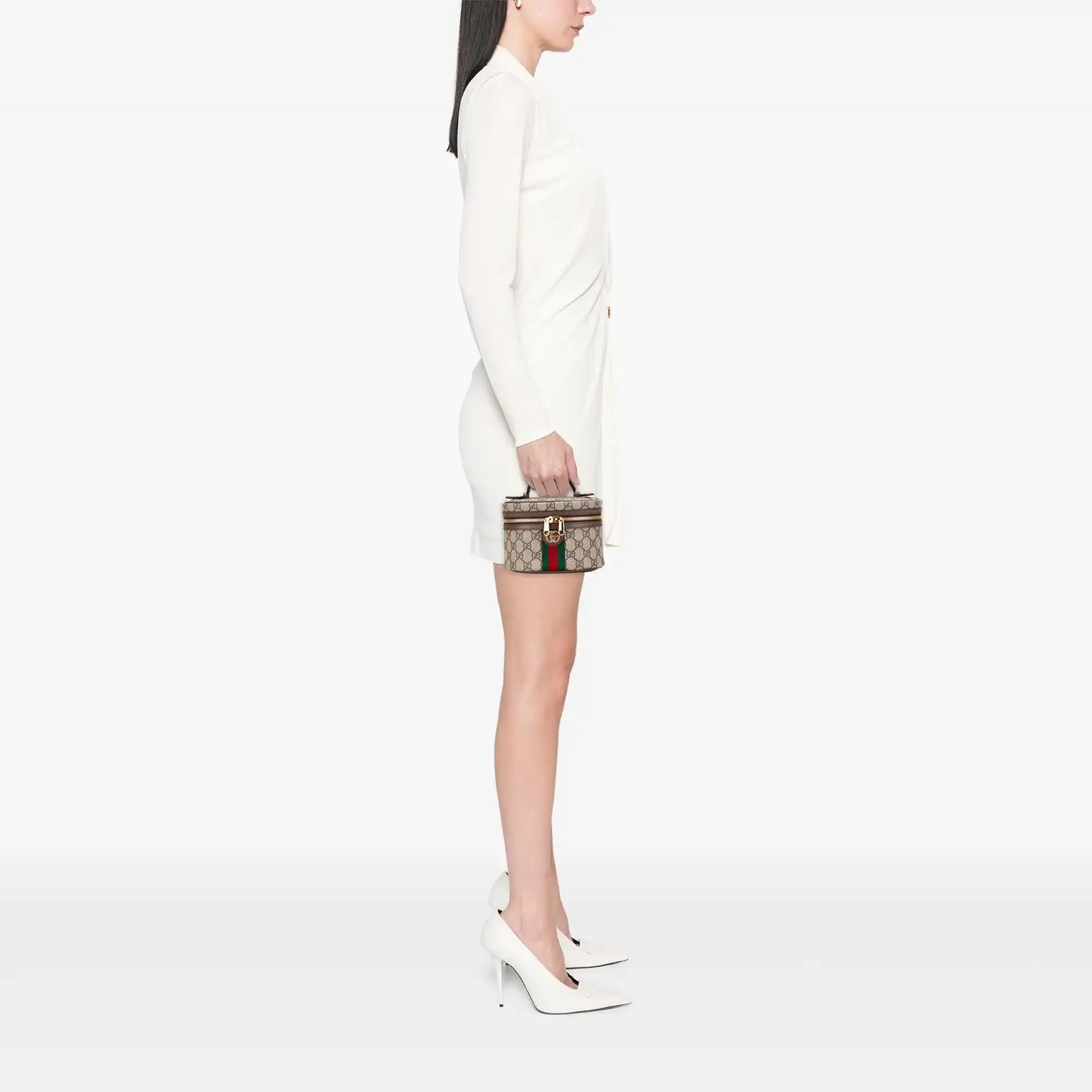 Gucci GG Supreme Web Ophidia Vanity Bag