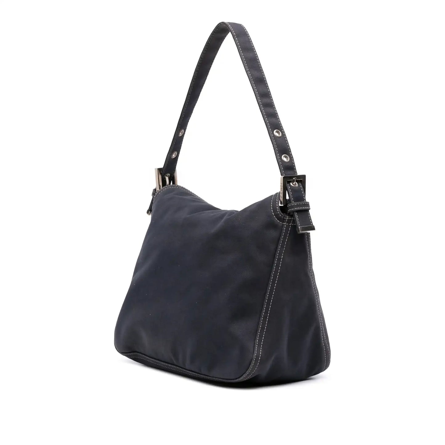 Fendi Canvas FF Marble Double Flap Shoulder Bag
