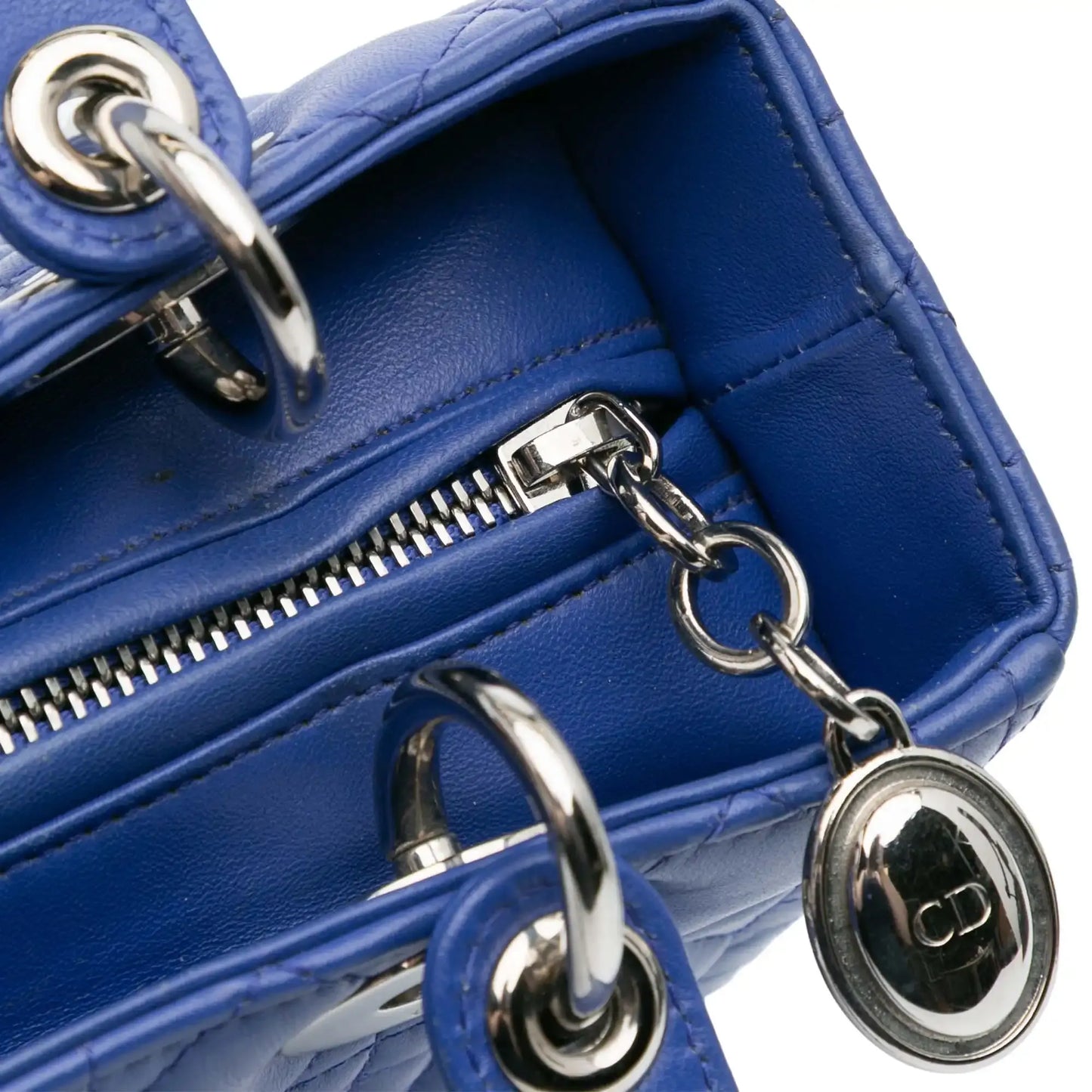 Dior Medium Lambskin Cannage Lady Dior