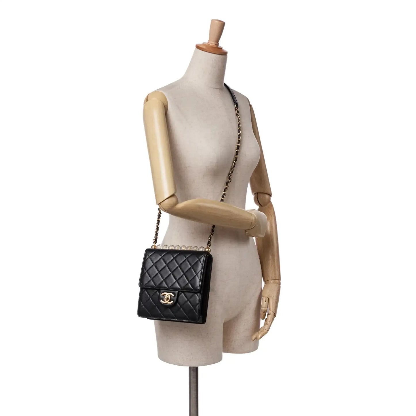 Chanel Small Lambskin Chic Pearls Flap