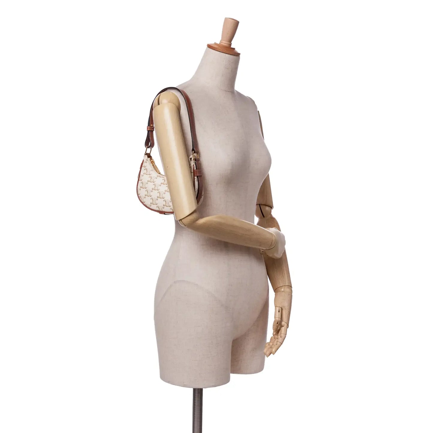 Celine Triomphe Coated Canvas Ava Shoulder Bag