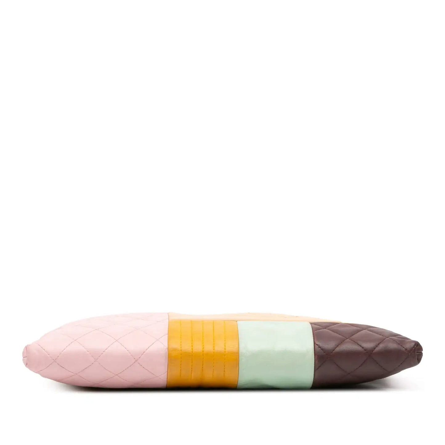 Chanel Large Lambskin Colorblock Patchwork O Case