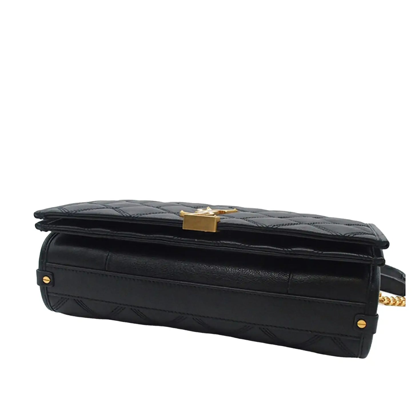 Saint Laurent Mini Quilted Lambskin Becky Chain Shoulder Bag