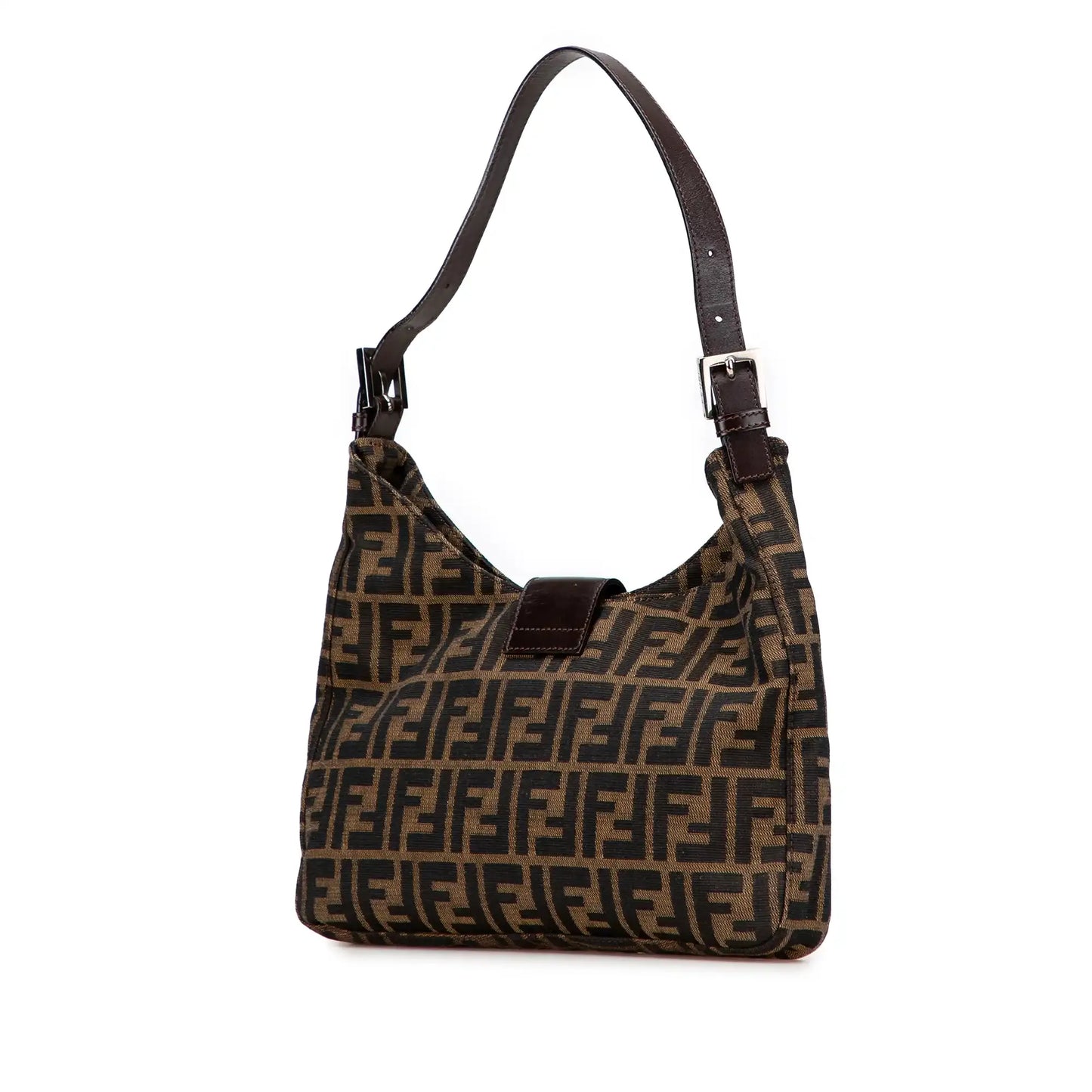 Fendi Zucca Canvas Shoulder Bag