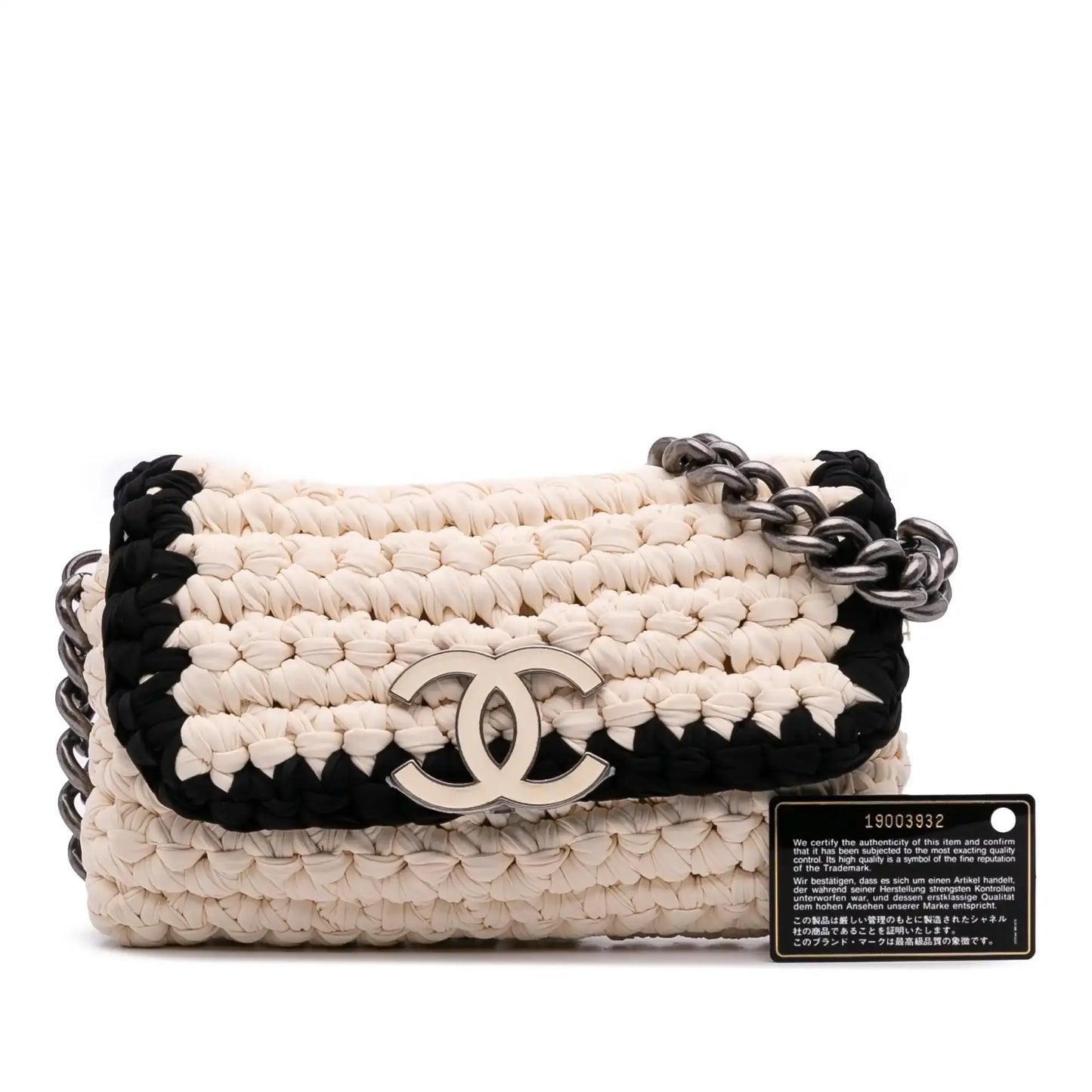 Chanel Neoprene Fancy Crochet Flap